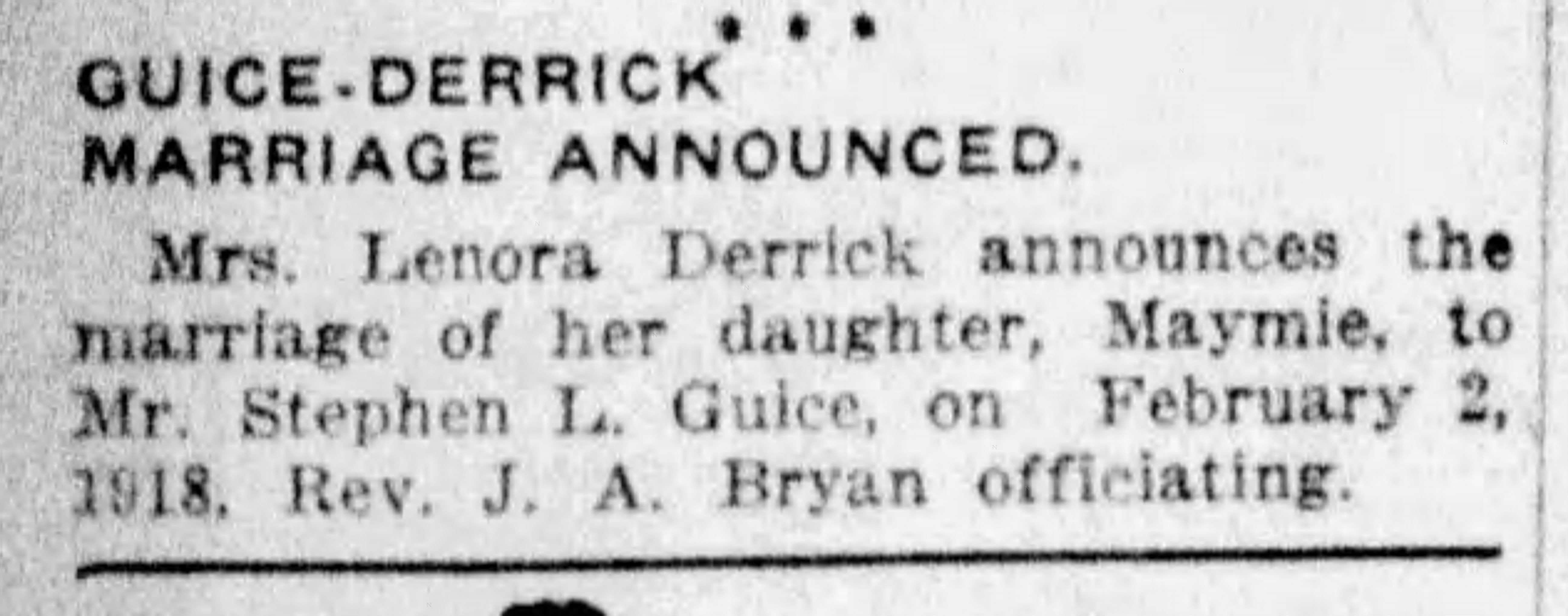 Maymie Derrick-Stephen L. Guice